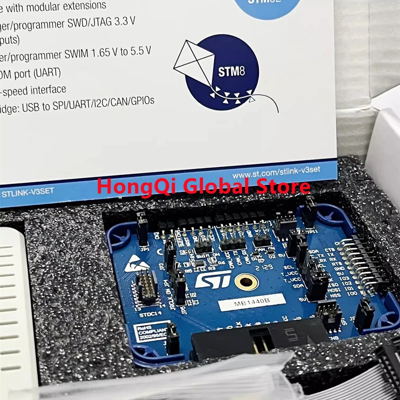 1PCS STLINK-V3SET Processor Based STM8S STM32 Programmer 5V USB 2.0 JTAG DFU authentic not clone ST LINK V3