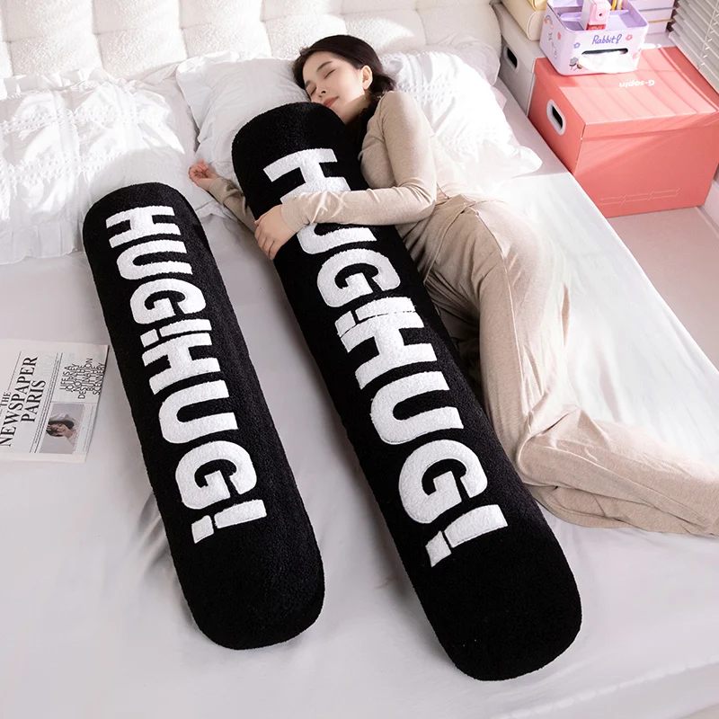 120cm HUG Long Pillow Inner Round Body Cushion with Zipper Washable Pad Rectangle Sleep Pillow Home Bedroom Bedding Accessories