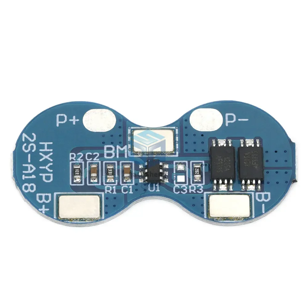 2S 2 Series Li-ion 18650 Lithium Battery Charger Protection Board 7.4V 4A BMS Module DC 9V 12V CC CV Short Circuit Protection