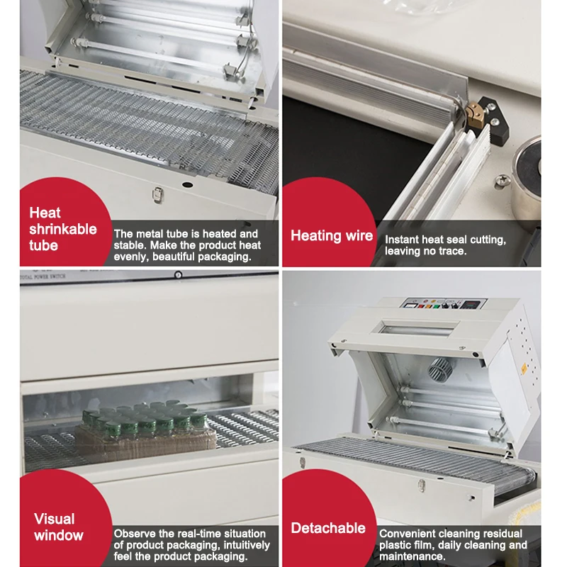 FM5540 Sealing And Cutting Machine 450L Semi-automatic Bundling Machine Used For Food Daily Necessities Gift Box Sealing Film