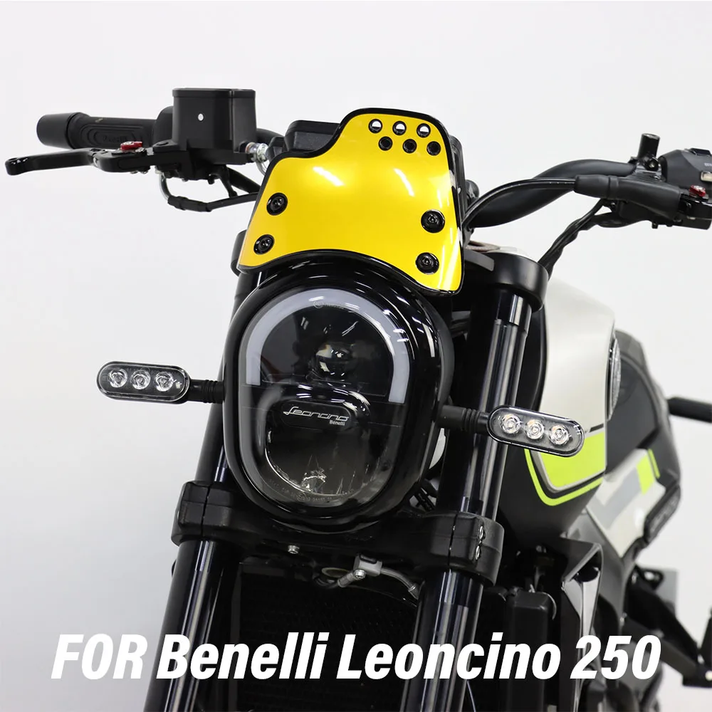 New Motorcycle Accessories Fit Benelli Leoncino 250 Retro Style Windshield Apply For Benelli Leoncino 250 Leoncino250