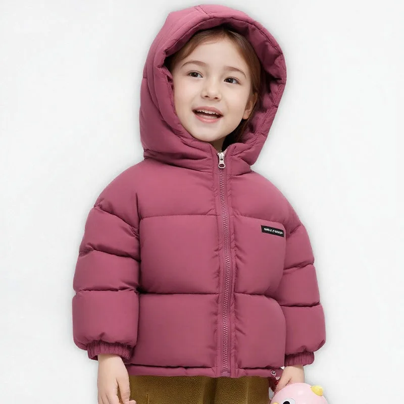 OLEKID 2026 Winter Children Boys Parka 1-8Yrs Kids Boys Velvet Warm Outerwear Coat Fleece Thicken Hooded Infant Baby Boys Jacket