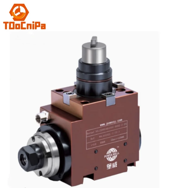 BMT Speed-Increasing Power Tool Holder 0 Degrees 90 Degrees Turn-Mill Compound Universal Power Head BMT40 BMT45 BMT55