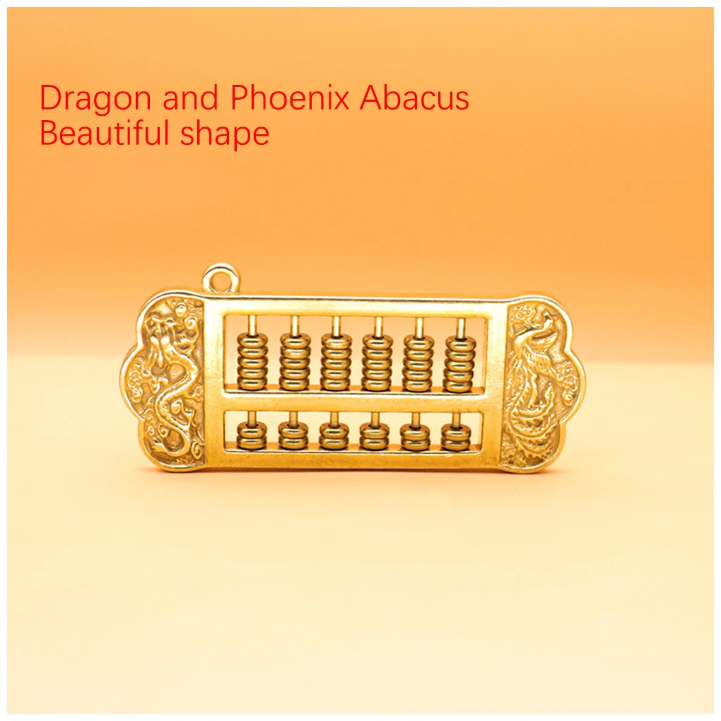 Key Pendant Abacus Accessories Brass Rolls Calculating Creatively