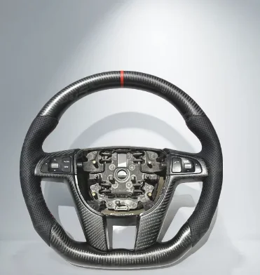 Factory hot selling custom matte carbon fiber perforated leather sports steering wheel for Pontiac Holden G8 VF VE