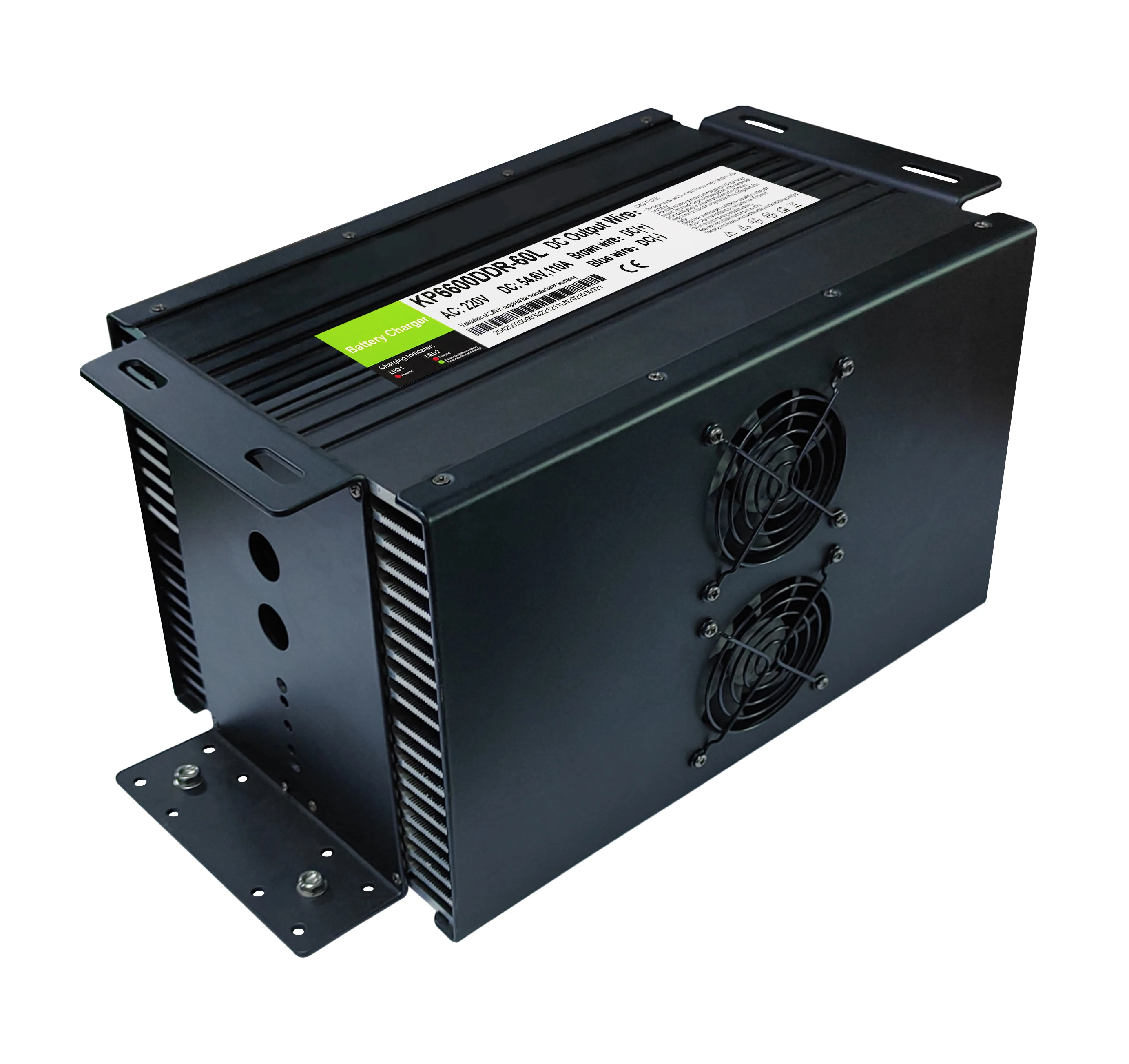 Onboard Battery Charger IP65 7000W Dual Output 24V/180A 36V/160A 48V/120A 60V/100A 72V/80A Shockproof LIfepo4 for Vehicle AGV RV