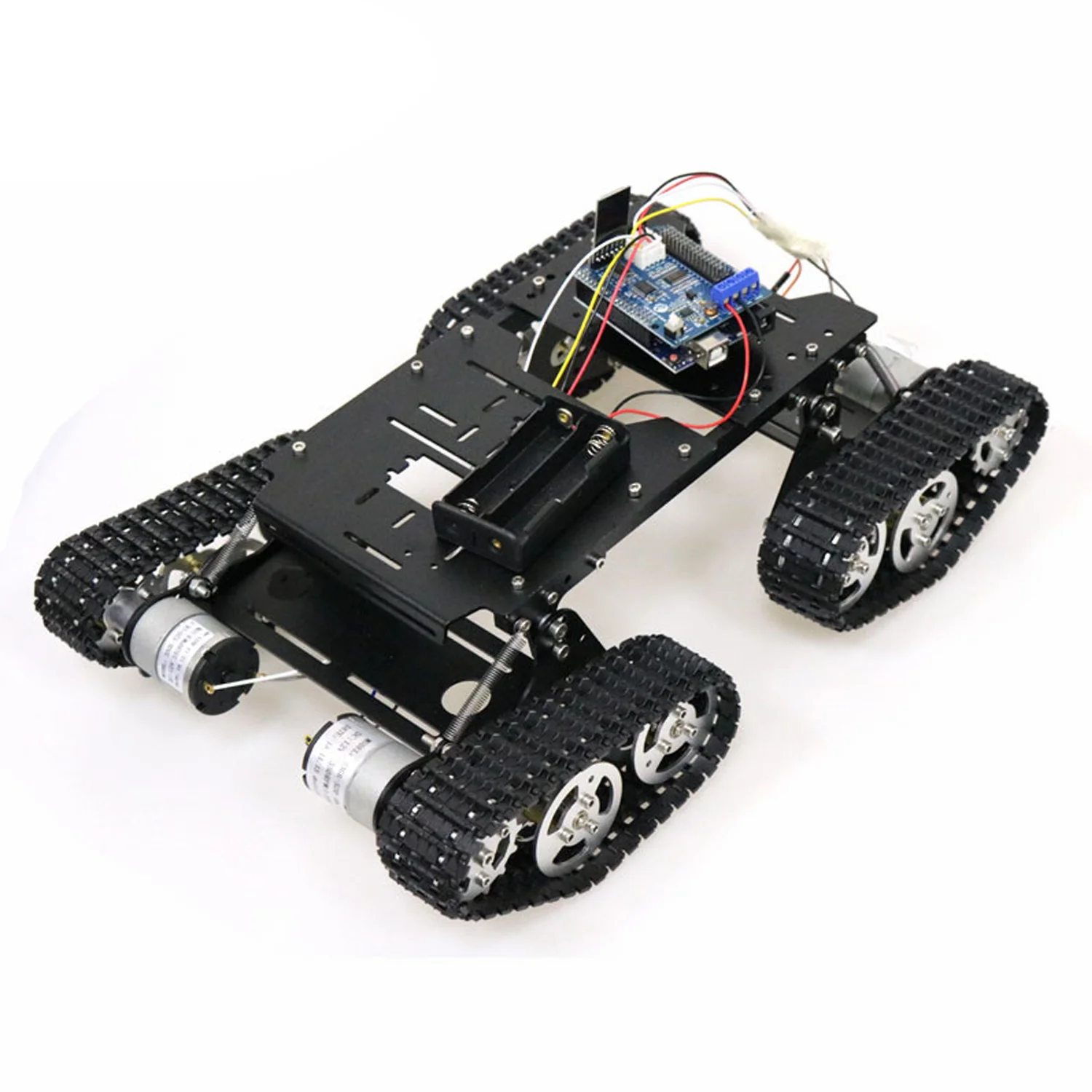 WiFi/Bluetooth/PS2 Control RC 4wd Robot Tank Chassis Kit with Control+ Motor Driver Board for Arduino DIY Robot Tank Chassis