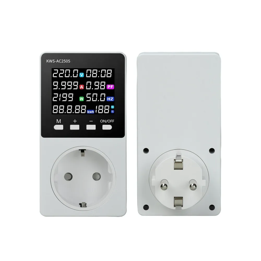 Tuya Digital Energy Meter Smart Switch AC85-290V 0-16A 3500W Voltage Current Energy Monitor Overload Overvoltage Protection