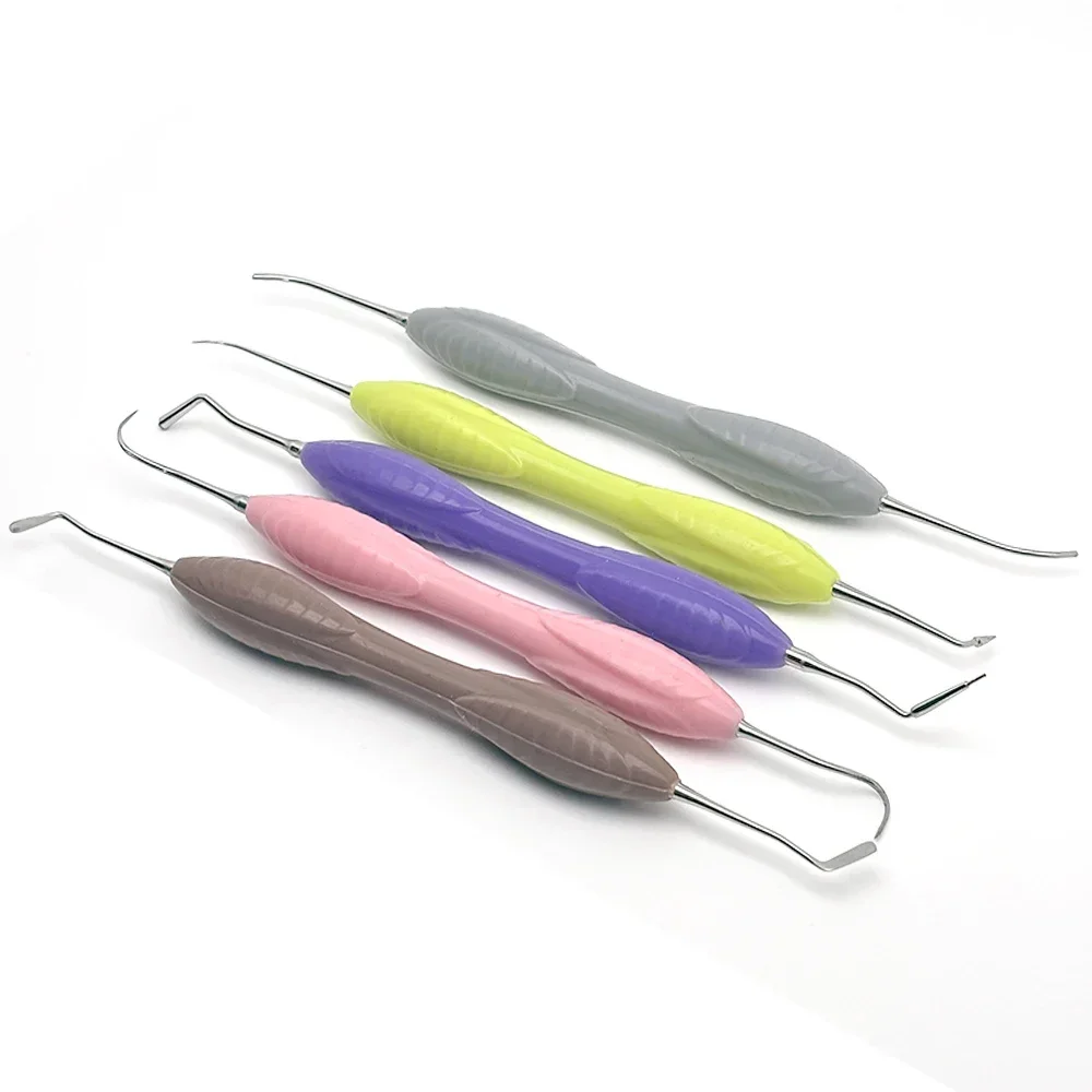 5 Piece Dental Resin Spatulas for Composite Filling Silicone Instruments for Aesthetic Restoration