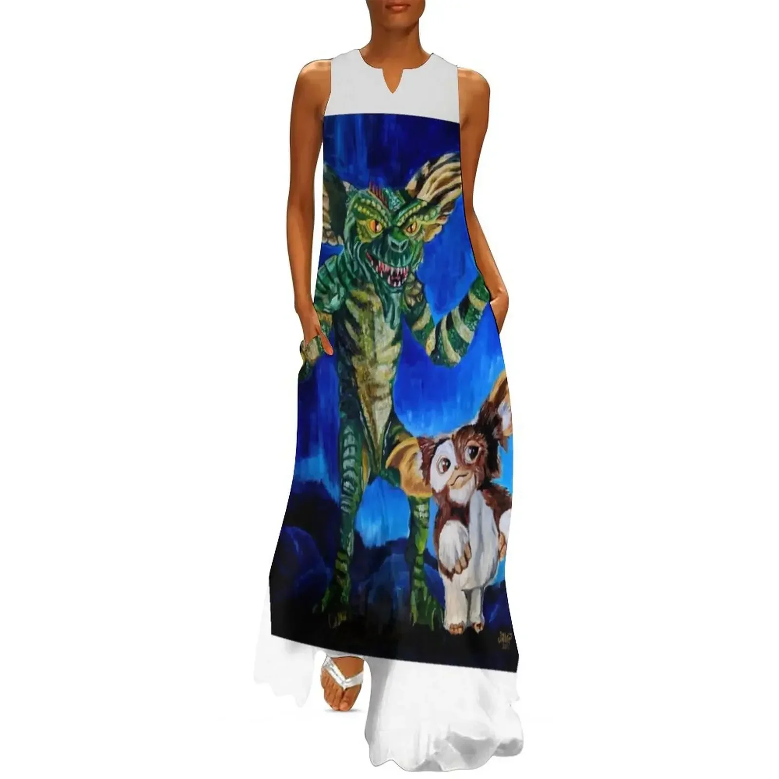 

Gremlins Long Dress long sleeve dresses women's luxury party dress fairy dress Elegant gown