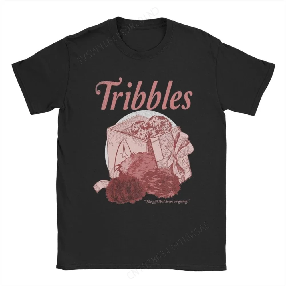 2025 new model Stars Treks Christmas Tribbles T Shirt Men's Pure Cotton Hipster T-Shirts Crewneck Tees Short Sleeve Tops Origina