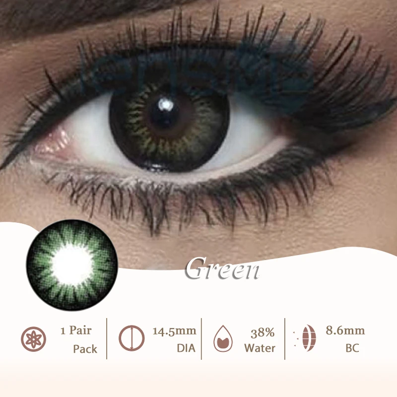 VisualClick Natural Color Lens Eyes 1Pair Colored Contact Lenses for Eyes Big Eye Lenses Color Lenses Eye Contacts Beautiful Eye