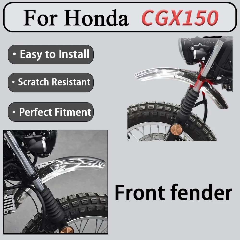 For Honda CGX150 High-Position Front Fender Lip Upgrade Accessory Thickened Plate Resists Stone Impacts Reasonably Reserves Tire