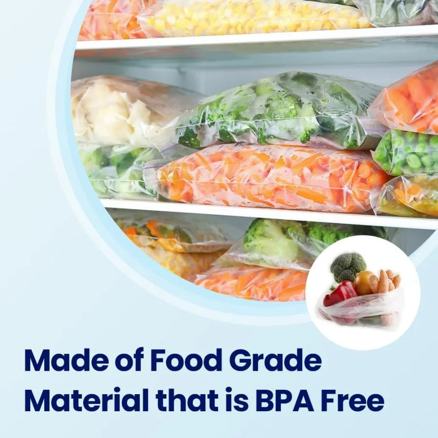 Food Storage Rolls 9.84 13.78 Inches 600 PCS Reusable Mini Produce Bags for Kitchen Organization EcoFriendly Grocery Shopping M