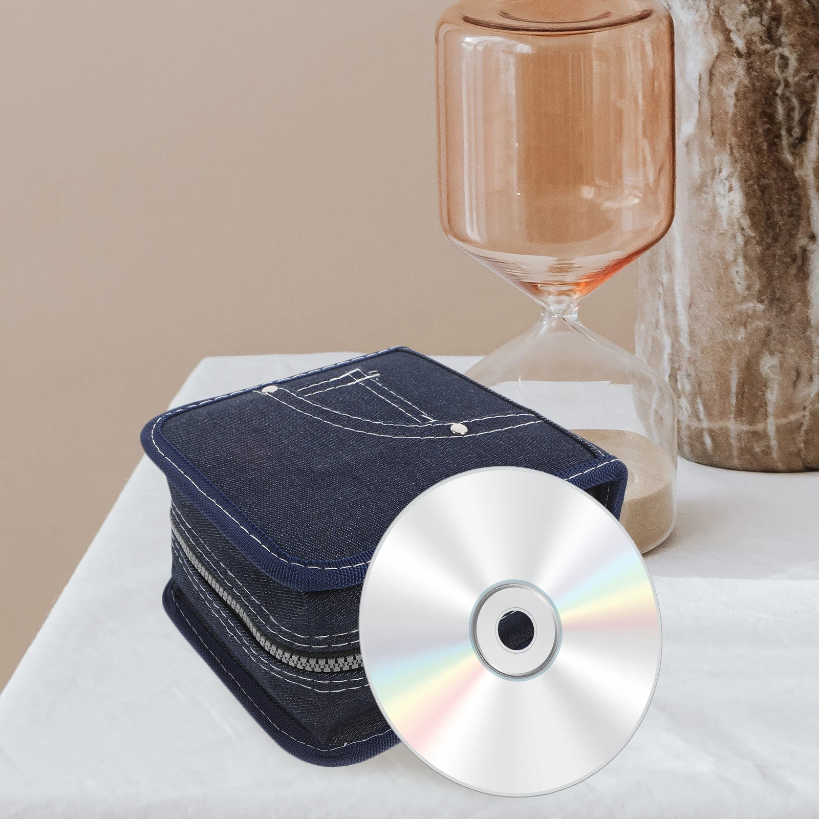 

CD Box Dvd Carrying Case Dvd Sleeves Large Capacity Disc Holder DVD Storage Binder Car CD Holder Storage Shelves