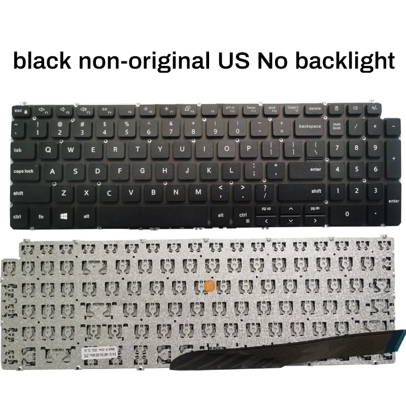 Nuevo teclado del ordenador portátil para DELL Inspiron 15-5502, 5509, 5505, 5509, 5510, 5590, 5591, 5598, 5593, 5584, 3501, 3505