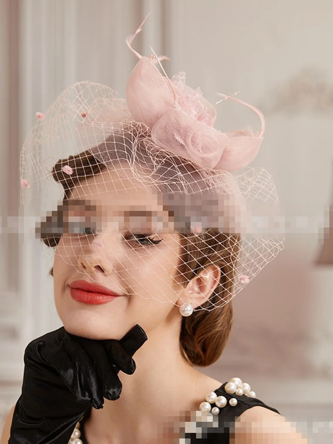 

Wedding Racing Feather Headband Par Ball Hat Net Veil Racing Par Hat Ele Faionable Hair Accory