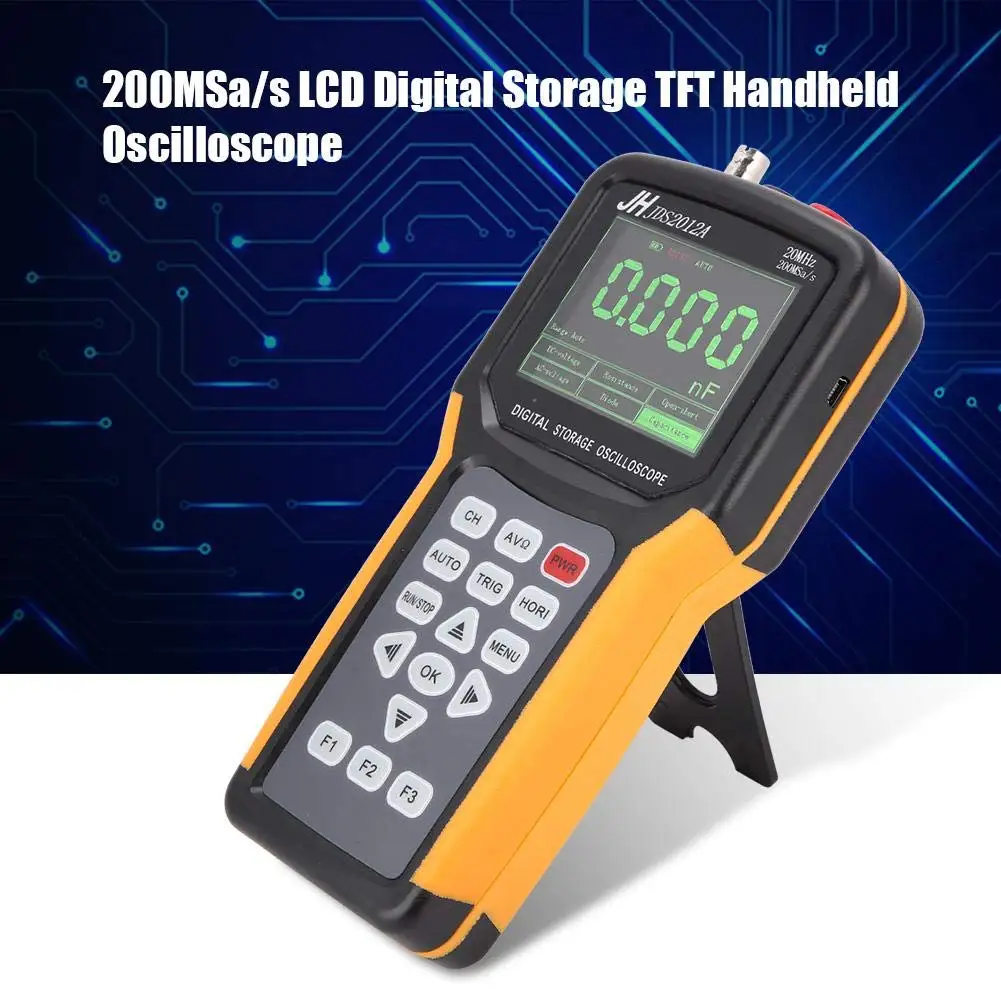 Handheld Oscilloscope Jds2012a Car Repair Maintenance Multimeter 20mhz