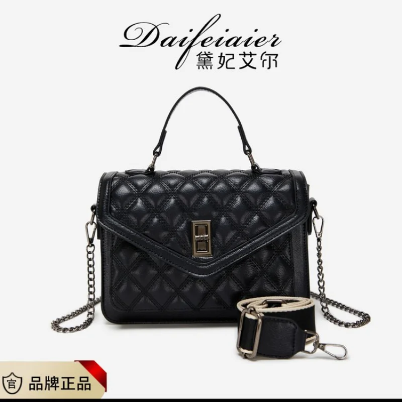 

Шикарная и прочная женская сумка-мессенджер, кожаная сумка через плечо от люксового бренда, известный дизайнер для классических элегантных женщин