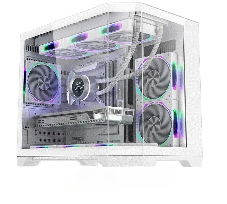 Seaview Style PC Case Supports MATX Motherboard and 360mm Water Cooling Radiator Desktop Computer Chassis