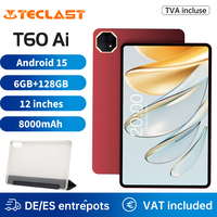 Teclast T60 AI Tablet Allwinner A733 Octa-Core 12inch 2K HD TDDI Screen 6GB RAM 128GB ROM Android 15 WiFi6 8000mAh 13MP+5MP