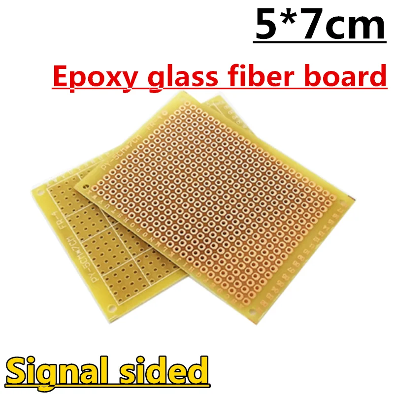 5pcs 5x7cm Signal sided  5*7cm 5x7 5*7 Double Side Prototype PCB diy Universal Printed Circuit Board