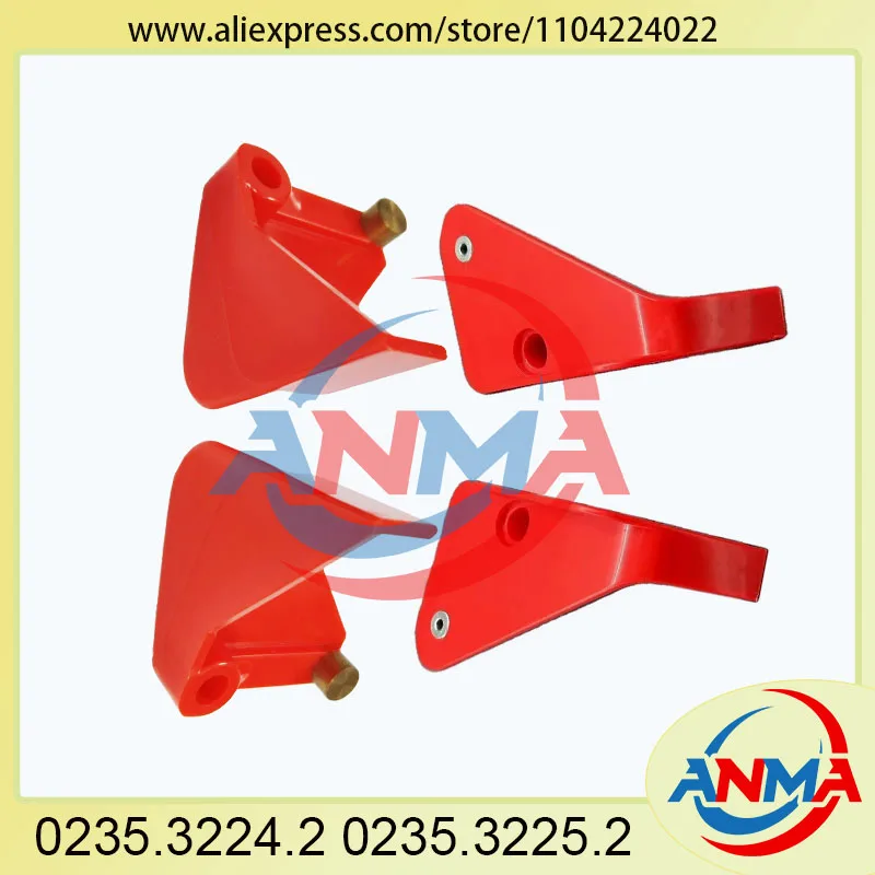 10Pairs Red Transport Flight 0235.3224.2 0235.3225.2 1550.5512.3 1550.5511.3 Pushing Book Board For Muller Martini Machine Parts
