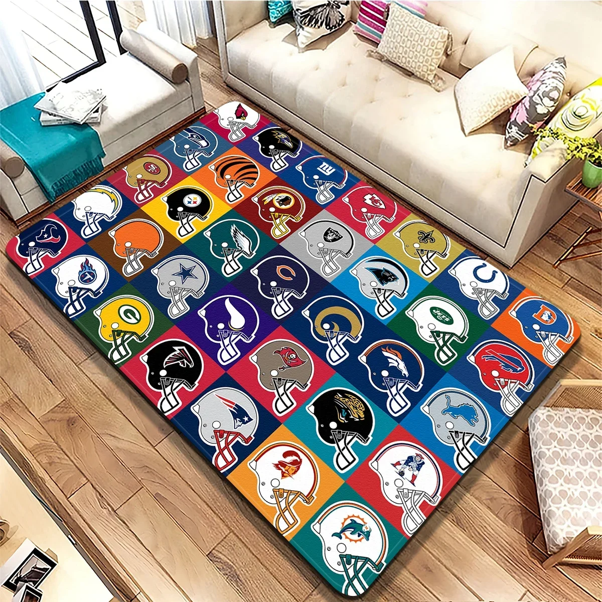 Football team Logo Rugby Carpet Kitchen MatEntrance Doormat Bedroom Floor Decoration Living Room Carpet Bathroom Anti-slip Rug