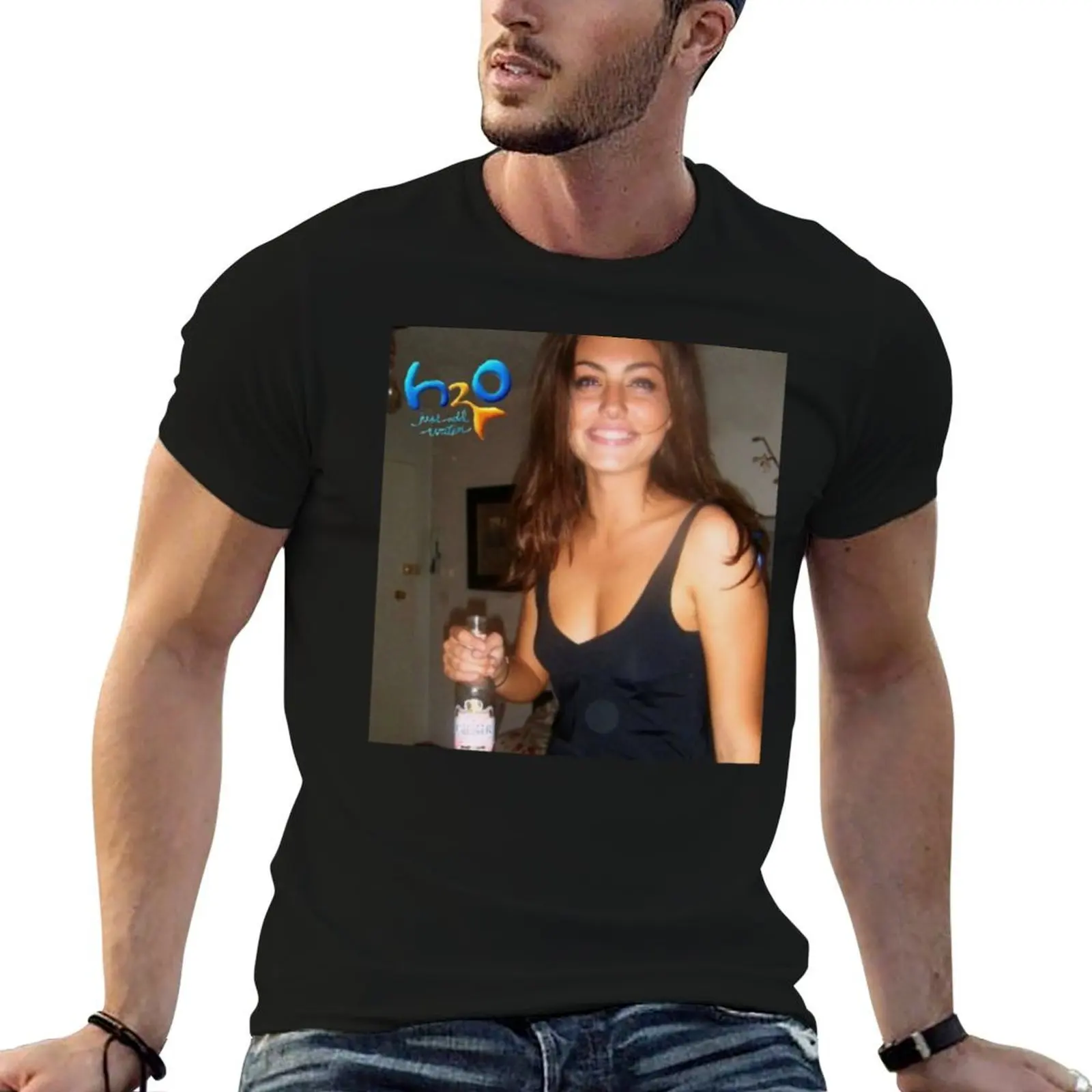 

Футболка H20 Just Add Water, футболки для мужчин, белая мужская футболка, роскошные мужские футболки с рисунком, футболка