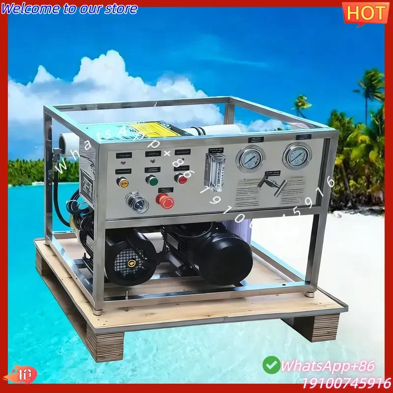 2026Hot 700L/Day RO Seawater Desalination Machine to Remove Seawater Salt Portable Desalination System Outdoor Reverse
