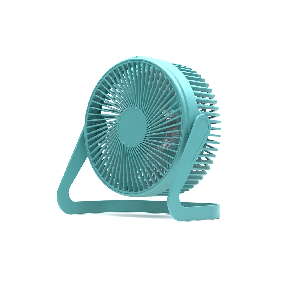 Desk Fan USB Fan Portable Purple And Black/blue/orange Quiet Small Table Fan With USB Cable 2 Speeds High Quality