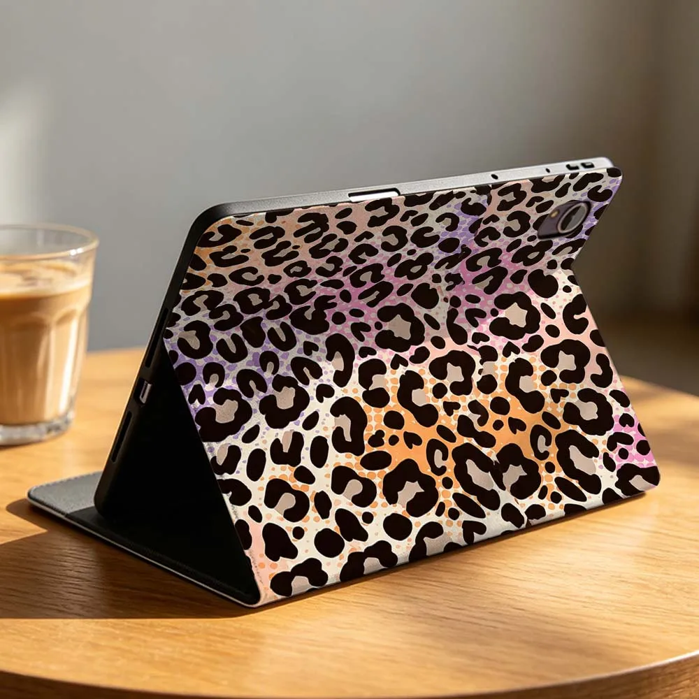 Luxury Leopard Print For Huawei Matepad M6 10.8 11 11.5S Pro Air SE Honor Tab 8 9 10 V9 X8 X9 X10 Magic Pad GT 2 3 Tablet Case