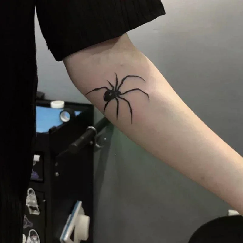 

1 Sheet Spider Waterproof Temporary Tattoo Stickers, Long-lasting Waterproof For One To Two Weeks, For Arm, Leg