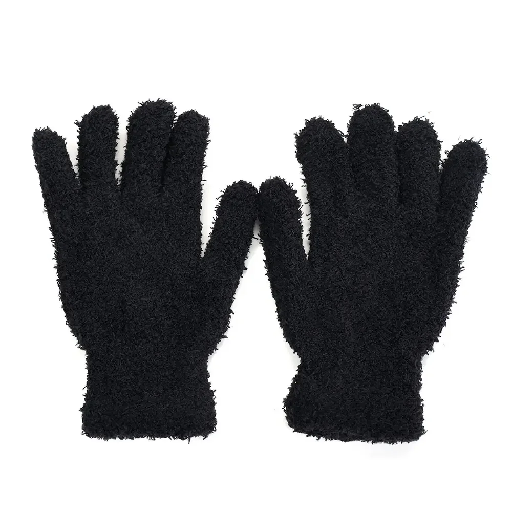 1 Pair Coral Velvet Gloves Women\'s Winter Cute Plush Warm Riding Gloves Women Gloves Womens Gloves Fluffy Women Winter Gloves