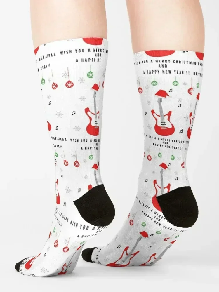 Snowy christmas sound ! Musical christmas Socks Soccer sheer New year's aesthetic Socks Ladies Men's