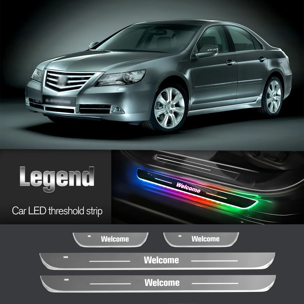 

Car Door Sill Light For Honda Legend 2004-2010 2005 2007 2008 2009 Customized Logo LED Welcome Threshold Pedal Lamp Accessories