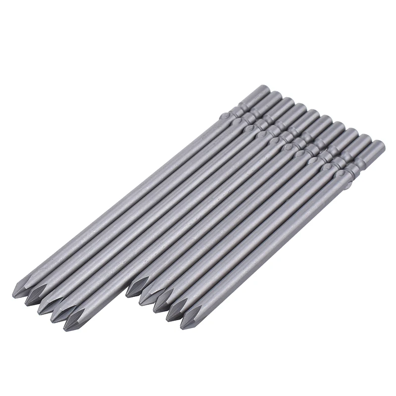 10pcs 100mm/120mm long Phillips screwdriver bit electric 801 5mm Round handle Cross head PH00 PH0 PH1 PH2 Hand Tool accessories