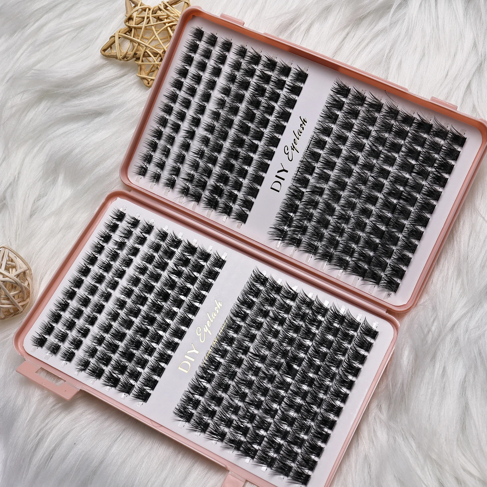 Einzelne Wimpernbüschel, DIY-Wimpernverlängerungs-Set, D-Curl-Wimpernbüschel, Wimpernverlängerung, geeignet für Anfänger. – Detail 6