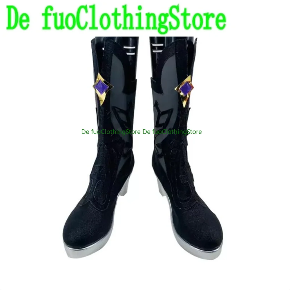 DefuoClothing Store Fischl Genshin Impact Cosplay Schoenen Laarzen Game Game Anime Karakter Party Props Halloween Kleding