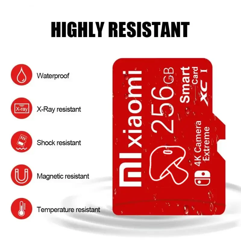 Xiaomi-Mini Micro SDxcメモリーカード,32GB, 64GB, 128GB, 256GB,4K,超高速,sd,tf,xuカメラ用フラッシュカード、pc