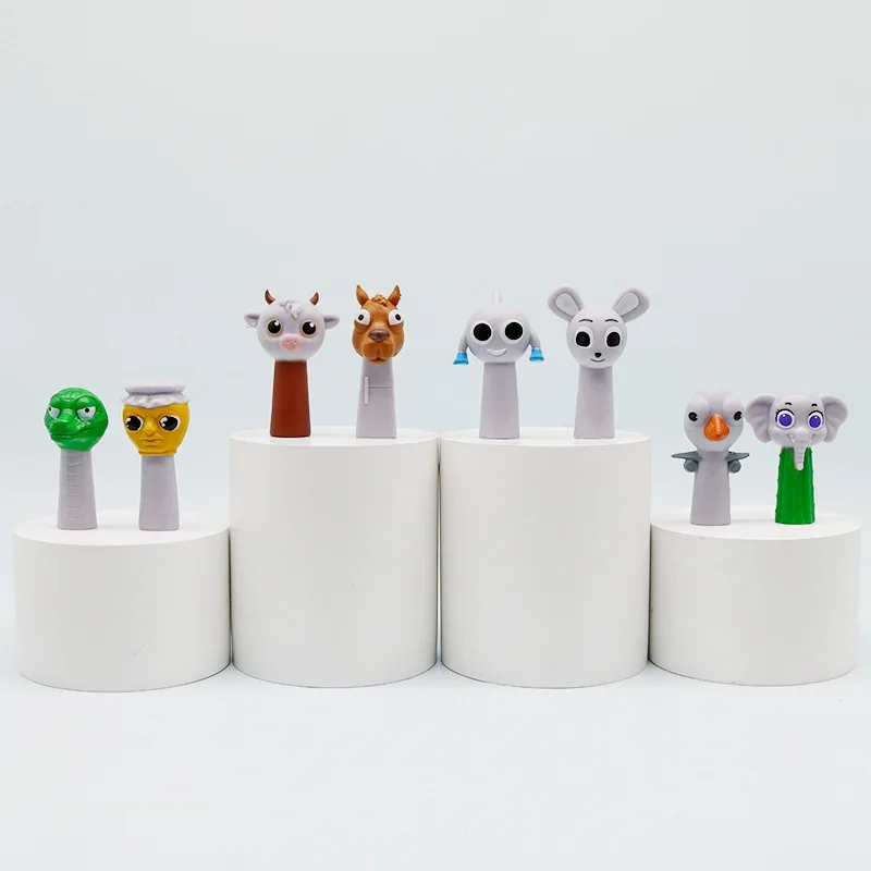 Sprunki 액션 피규어 Tralalelo Tralala 피규어 장난감 동물 원숭이 악어 코끼리 액션 모델 어린이 생일 선물