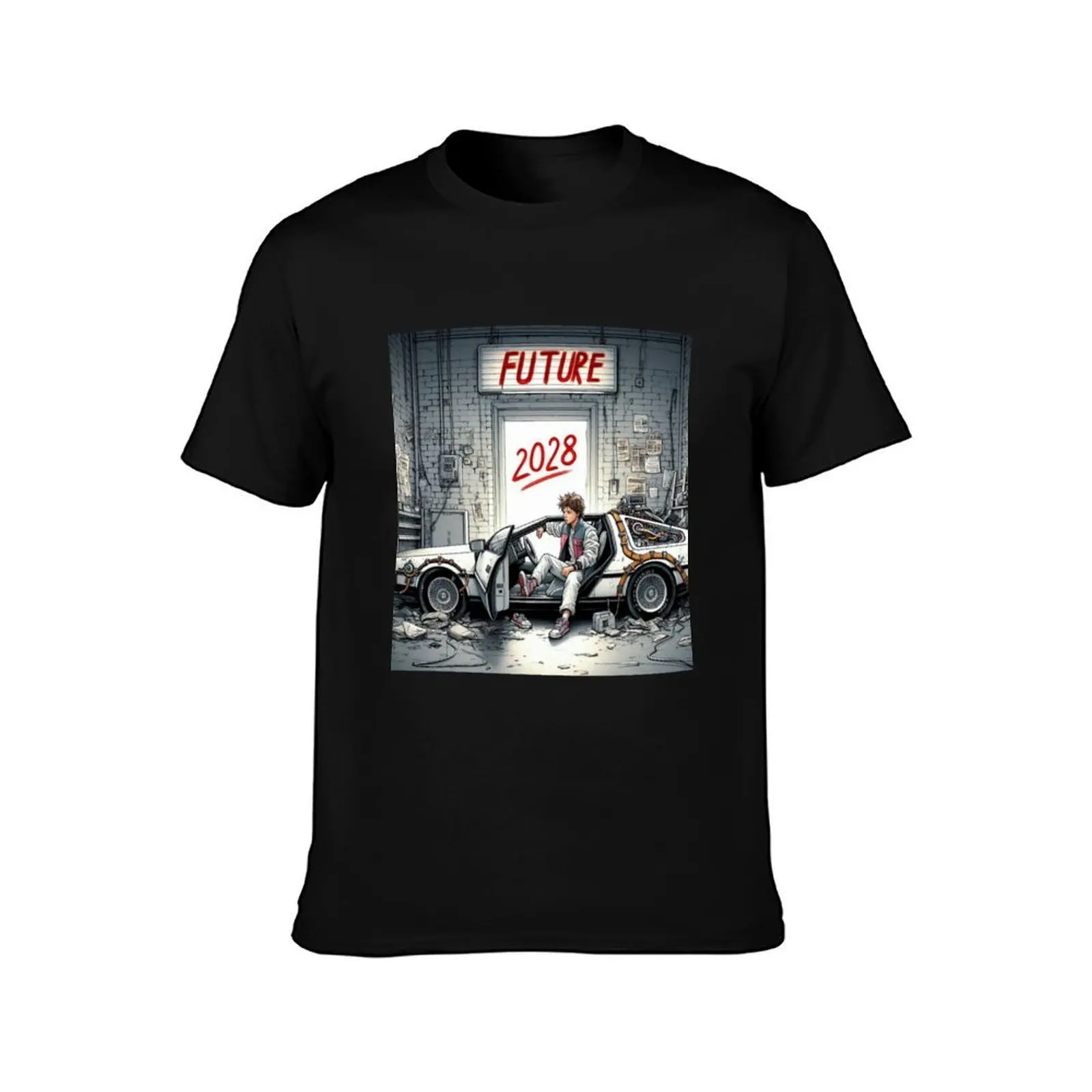delorean T-Shirt T-shirts man T-shirts oversize plain mens graphic t-shirts funny