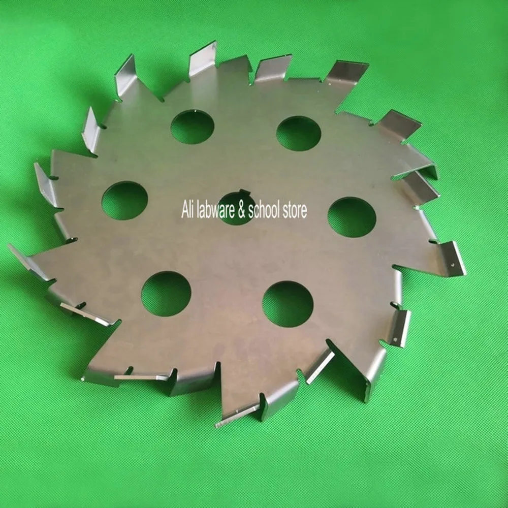 1pcs 304 Stainless Steel Stirrer Dispersion Plate with Diversion Hole, Saw-toothed Dispersing Stirring Disc DIA 150mm To 300mm