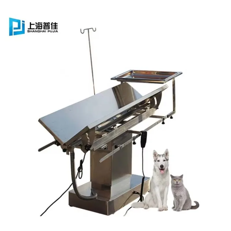 Pujia Veterinary Operating Table V Top Vet Operating Table  Stainless Steel Surgical Table for Pet Clinics