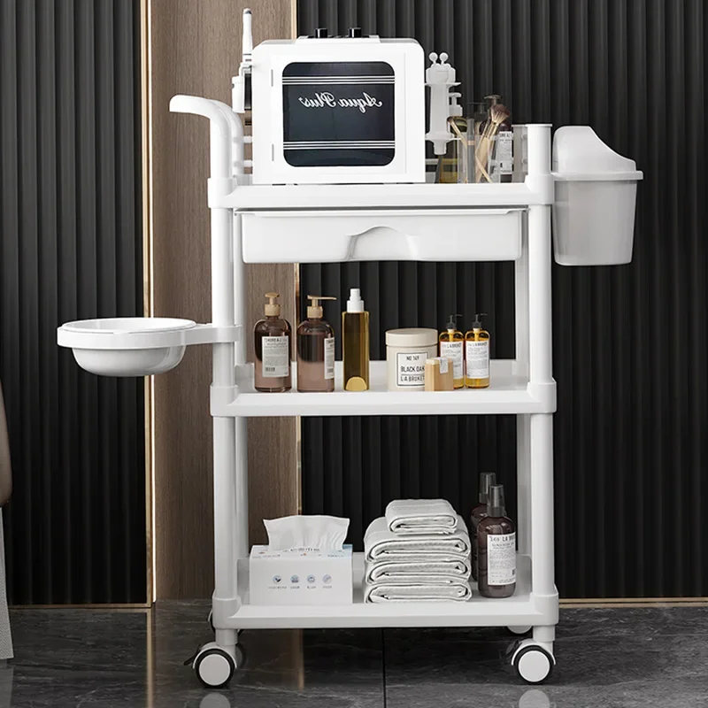 Japanese Style Modern Trolley Multifunctional Luxury Barber Shop Trolley Storable Beauty Salon Furniture Pousser Un Chariot HBSC