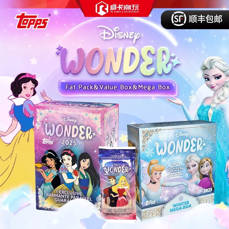 Genuine Topps Disney Collectible Cards Wonder Box Disney Enchanted Series Official Merch Rare Autograph Cards Kids Toy Gifts