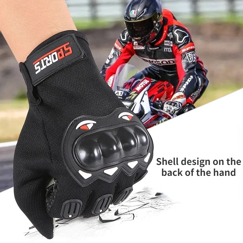 Motorcycle Gloves Full/half  Finger Tactical Knuckles Protective Motocross Gloves Durable Riding Working Gloves