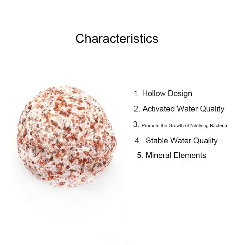 100/500G Hohl Biochemische Ball Filter Medien Nitrifizierende Bakterien Haus Aquarium Filter Zubehör Für Aquarium Wasser Reinigung – Detail 5