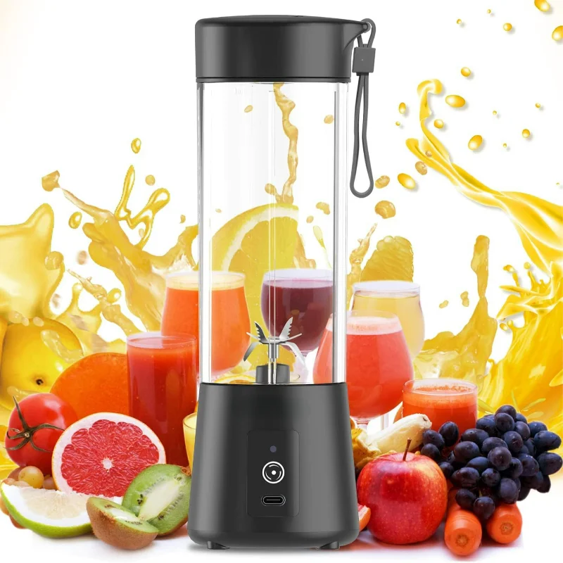 

High-Speed USB Rechargeable Portable Personal Blender with Powerful 4000mAh Battery - Perfect for Making On-The-Go Protein Shake