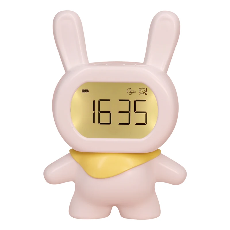 Smart Rabbit Alarm Clock Children's Sleep Audio Machine with Night Light and Wake Up Desktop ABS + PC Material